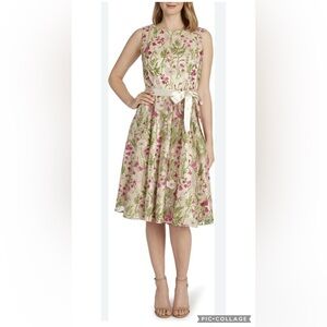 Tahari embroidered dress